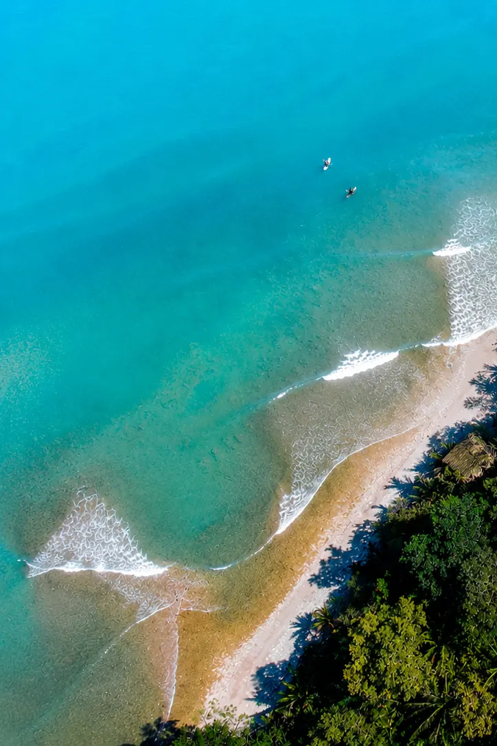 Wild beach at Paz Corcovado