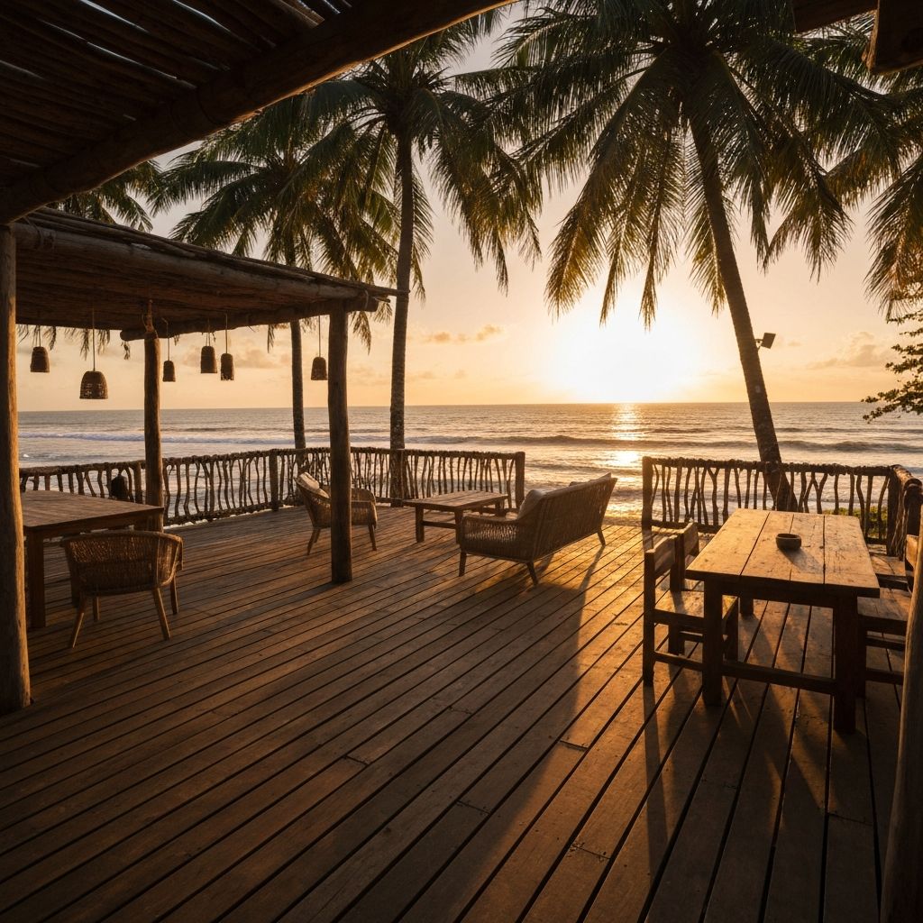 the beach lounge